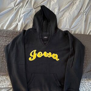 Iowa Black Hoodie Sweater